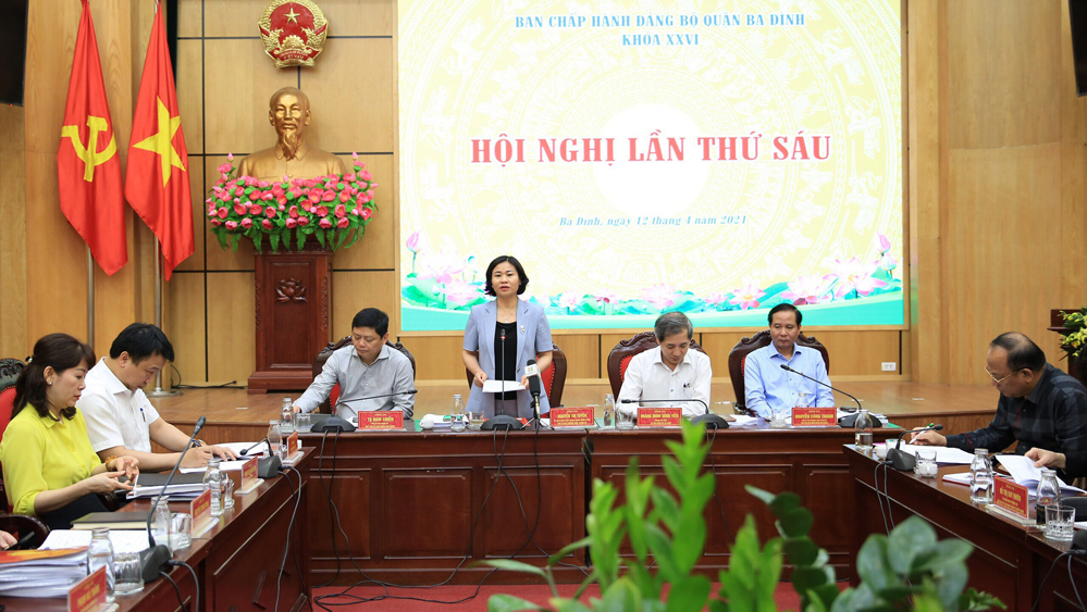 Ba Đình khẩn trương hoàn thiện 9 kế hoạch để thực hiện 10 chương trình công tác của Thành ủy Hà Nội